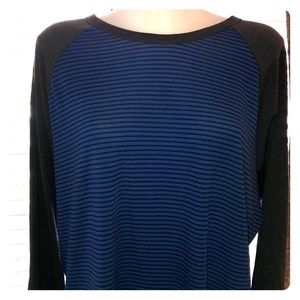 LuLaRoe Randy 3xl Royal Navy and Charcoal